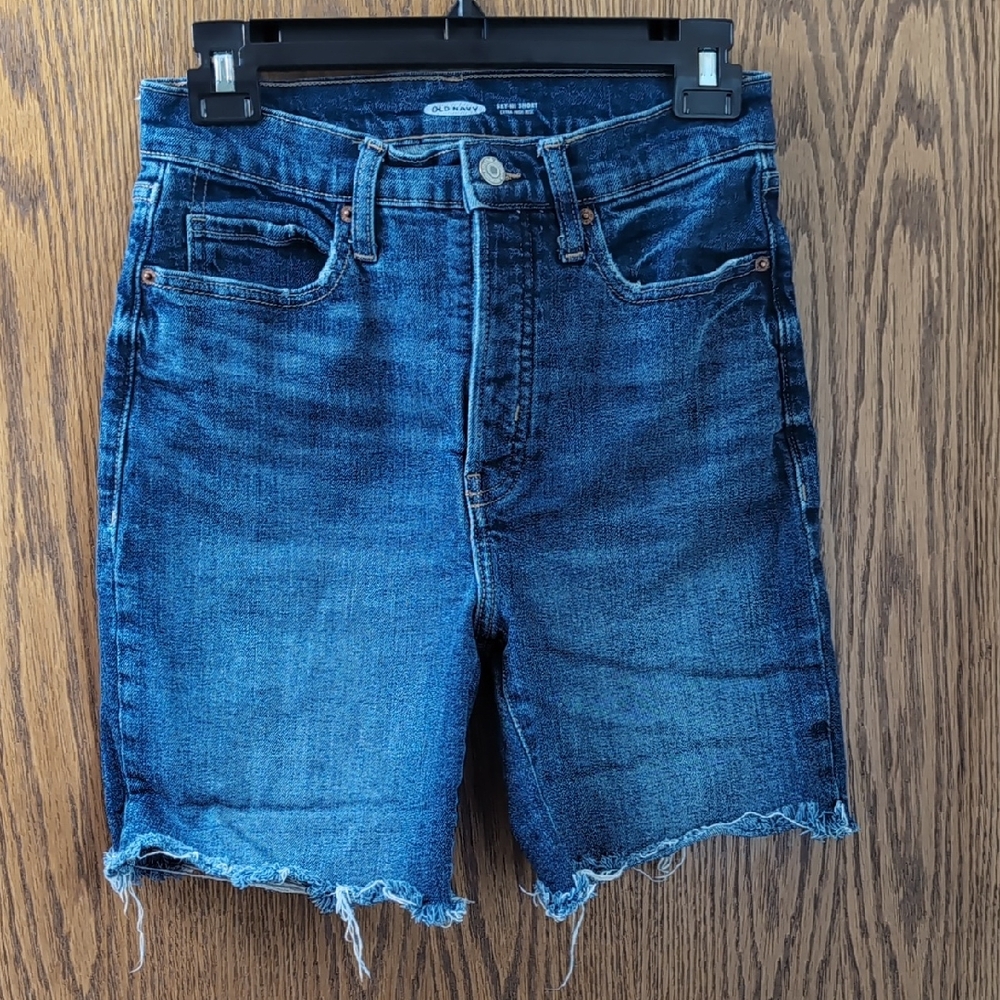 Old Navy Sky-Hi Rise Denim Shorts